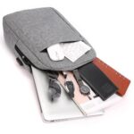 Laptop Bag With Adjustable Shoulder Strap & Storage Pockets - Closeup Embroidery by Nari Haat, Indian ethnic wear, wo...