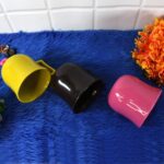 Premium Plastic Coffee,Tea Mug with Handle (1 Pc / With Color Box / Mix Color) - Fabric Detail by Nari Haat, Indian e...