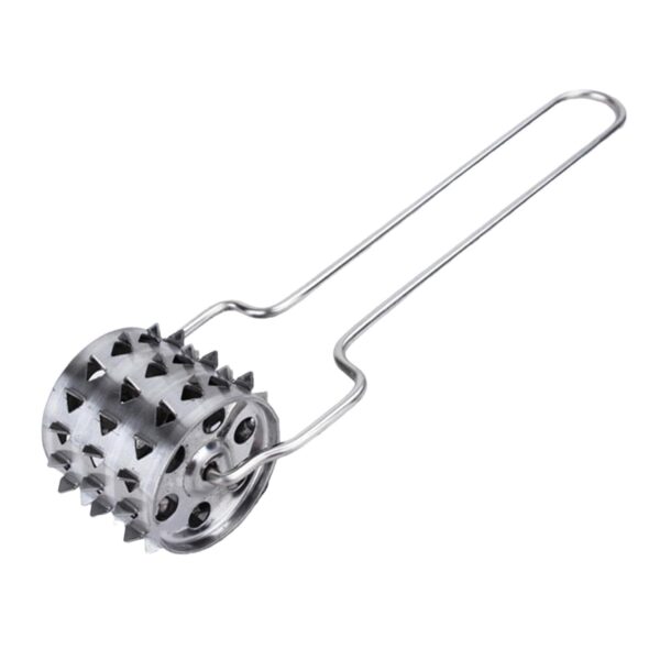 Stainless Steel Meat Tenderiser | Kitchen Multipurpose Hammer (1 Pc) - Front View by Nari Haat, Indian ethnic wear, w...