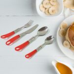 Luxury Cutlery Set for Dining Table Stainless Steel 26-Piece Set With Stand (1 Set - Closeup Embroidery by Nari Haat,...