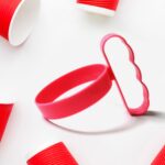 Anti-Slip Plastic Tumbler Handle – Lightweight Cupholder Grip (1 Pc) - Sleeve Design by Nari Haat, Indian ethnic we...