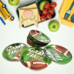 Round Plates Disposable Paper Plates Happy Birthday, Gift (10 Pcs Set / Mix Design) - Back View by Nari Haat, Indian ...