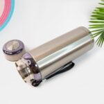 800ml Stainless Steel Water Bottle – Leak-Proof Thermos for Travel & Office - Closeup Embroidery by Nari Haat, Indi...