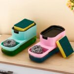 2 in 1 Plastic Dish Soap Liquid Dispenser Sponge Holder ,Sabudani  (1 Set) - Full Detail by Nari Haat, Indian ethnic ...