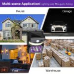 Bug Zapper Outdoor 2 in 1 Solar Mosquito Zapper Lamps (1 Pc) - Full Detail by Nari Haat, Indian ethnic wear, women cl...