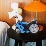 Retro Motorcycle Alarm Clock – Novelty Bike Engine Style Desk Clock - Full Detail by Nari Haat, Indian ethnic wear,...