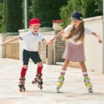 Inline Skates with LED Flashing Light Adjustable Length Premium Quality Skates Pair - Full Detail by Nari Haat, India...