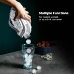 Ice Cube Trays 2 in 1 Portable Ice Ball Maker, 17 Round Ice Cube Mold  (1 Pc) - Full Detail by Nari Haat, Indian ethn...