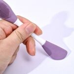 Double-Headed Silicone Mask Brush – Facial Cleansing & Mask Application Tool (1 Pc) - Sleeve Design by Nari Haat, I...