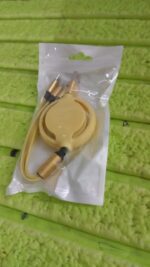 3 in 1 Retractable Charger Charging Cable (1 Pc / Mix Color) - Full Detail by Nari Haat, Indian ethnic wear, women cl...
