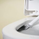 Silicone Toilet Brush with Holder Stand for Bathroom Cleaning - Closeup Embroidery by Nari Haat, Indian ethnic wear, ...