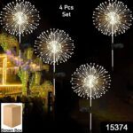 Colorful Multi Led Outdoor Solar Garden Lights (4 Pcs Set) - With Dupatta by Nari Haat, Indian ethnic wear, women clo...