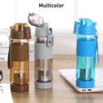 Alkaline Water Bottle with Food Grade Plastic, Stylish & Portable (Particulates Not Included) - Full Detail by Nari H...