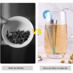 Reusable Cute Umbrella Tea Strainer Without Tray / Stand (1 Pc / Mix Color) - Closeup Embroidery by Nari Haat, Indian...