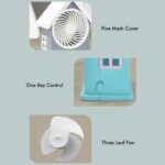 Mini Rechargeable Portable Personal Desk Fan (Battery Not Include) - Full Detail by Nari Haat, Indian ethnic wear, wo...