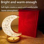 Moon Crystal Touch Table Lamp with 3 Color Dimmable USB Night Light - Full Detail by Nari Haat, Indian ethnic wear, w...