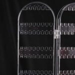 4 Folding Storage Hanger Acrylic Earring Screen Holder Display Stand Clear (1 Set) - Neckline Detail by Nari Haat, In...