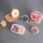 Silicone Stretch Lids, Microwave & Freezer Safe Food Covers (6 Pcs Set /95 Gm ) - Full Detail by Nari Haat, Indian et...