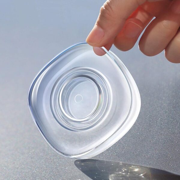 Multi Purpose Square Gel Pads for Holding Mobile & Spiral Cable Protector (1 Pc) - Front View by Nari Haat, Indian et...