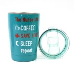 Stainless Steel Vacuum Insulated Mug with Lid, Tumbler (1 Pc / Mix Design & Color) - Full Detail by Nari Haat, Indian...