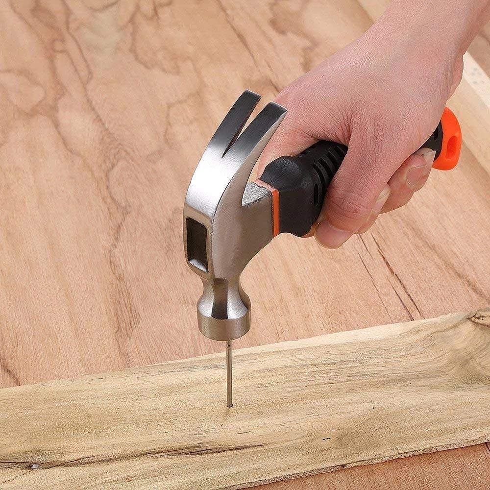 09_8752d8f6-bd8c-48a8-8d49-bcd53b0cb86f.jpg Mini Claw Hammers Short Handle Plastic Grip (300 gram) - Front View by Nari Haat, Indian ethnic wear, women clothing,...