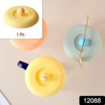 Cup/Mug Lid Dust Proof Silicone Rubber Airtight Seal (Lid Only, 1 Pc) - With Dupatta by Nari Haat, Indian ethnic wear...