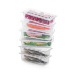 Vegetables & Fruits Freezer Storage Container (PACK OF 6PC 1500ML) - Sleeve Design by Nari Haat, Indian ethnic wear, ...