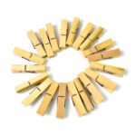 Heavy Duty Bamboo Wooden Cloth Clips / Pegs (20 Pcs Set) - Neckline Detail by Nari Haat, Indian ethnic wear, women cl...