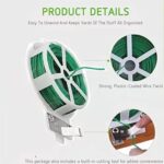 Garden Wire, Sturdy Plant Ties for Support, Garden Ties with Cutter (50 Mtr) - Fabric Detail by Nari Haat, Indian eth...