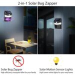 Bug Zapper Outdoor 2 in 1 Solar Mosquito Zapper Lamps (1 Pc) - Full Detail by Nari Haat, Indian ethnic wear, women cl...