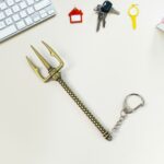 Aquaman Metal Keychain - Durable Stainless Steel Design (1 Pc) - Closeup Embroidery by Nari Haat, Indian ethnic wear,...