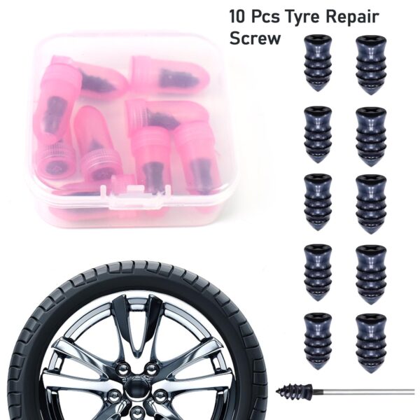 Tire Repair Rubber Nail Car Tire Repair Nails Tire Repair Pink (10 Pcs Set) - Front View by Nari Haat, Indian ethnic ...