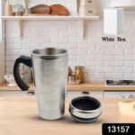 Stainless Steel Vacuum Glass Insulated Glass Coffee Cups, Tumbler (1 pc) - With Dupatta by Nari Haat, Indian ethnic w...