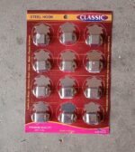 Stainless Steel Agarbatti Stand (12 Pack): Self-Adhesive, Wall Mounted - Fabric Detail by Nari Haat, Indian ethnic we...