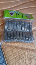 Cloth Drying Pins Stainless Steel Cloth Clips (20 Pcs Set) - Fabric Detail by Nari Haat, Indian ethnic wear, women cl...