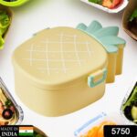 Kids Lunch Box Cute Pineapple Shaped Bento Box with Fork Spoon  Office Lunch Box (1 Pc ) - With Dupatta by Nari Haat,...