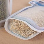 1000ml reusable plastic food storage zipper jar