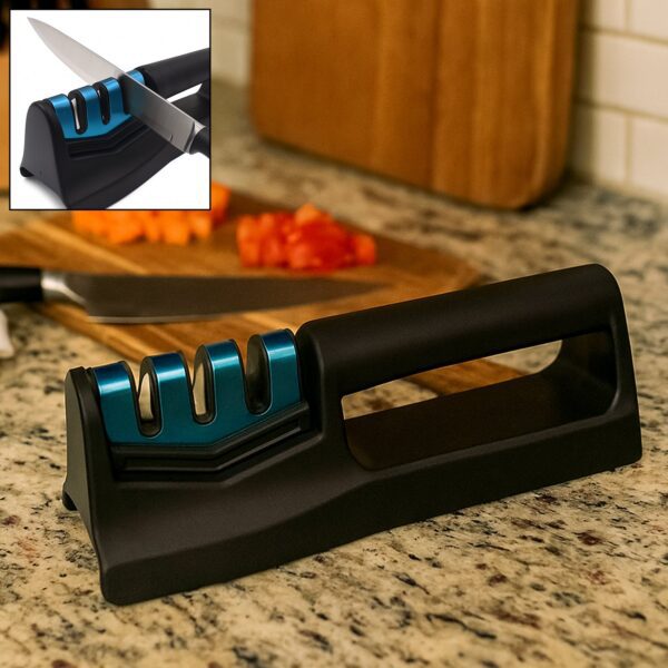 Handheld Kitchen Knife Sharpener with Chopper