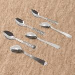 Stainless Steel Table Spoons Set of 6 - Front View by Nari Haat, Indian ethnic wear, women clothing, designer suit