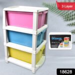 3 Layer Plastic Drawer Storage Organizer (1 Pc) - With Dupatta by Nari Haat, Indian ethnic wear, women clothing, desi...