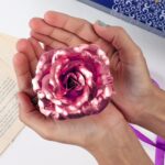 Gold Rose Artificial Rose Flower With Gift Box, Plastic Flowers Best Gifts for Friend Girl Wife Women, Golden Rose Gi...