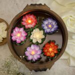 Water Floating Smokeless Candles & Lotus Flowers Sensor Led TeaLight  (Pack of 6) - Full Detail by Nari Haat, Indian ...