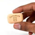 Cute Soap Shaped Erasers With Plastic Case (1 Pc / With Case) - Back View by Nari Haat, Indian ethnic wear, women clo...