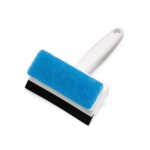 2-in-1 Glass Wiper & Brush – Double-Sided Cleaner for Mirrors, Tiles & Windows - Back View by Nari Haat, Indian eth...
