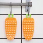Carrot-Shaped Non-Toxic Vegetable Scrubbing Brush for Fruits & Veggies - Full Detail by Nari Haat, Indian ethnic wear...