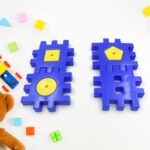 Colorful Digital Building Blocks Set – Educational Toy for Kids Ages 3–12 - Closeup Embroidery by Nari Haat, Indi...