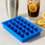 Multicolour silicone ice cube trays with 24 cavities