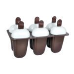Plastic Ice Candy Maker Kulfi Maker Moulds Set with 6 Cups (Multicolour) - Back View by Nari Haat, Indian ethnic wear...