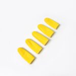 Finger Caps, Silicone Finger Protectors Sleeves (Finger Cots / 5 Pcs Set / yellow) - Sleeve Design by Nari Haat, Indi...