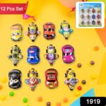 Mini Pull Back Car & Aeroplane PVC Plastic Pull Back Car Cartoon Toys (12 Pcs Set) - With Dupatta by Nari Haat, India...